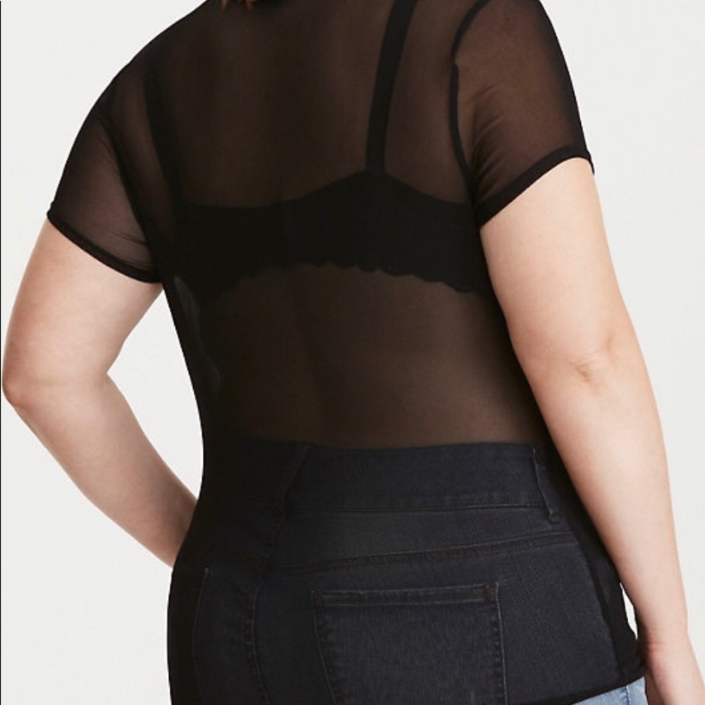 Torrid black mesh tee - Picture 4 of 5